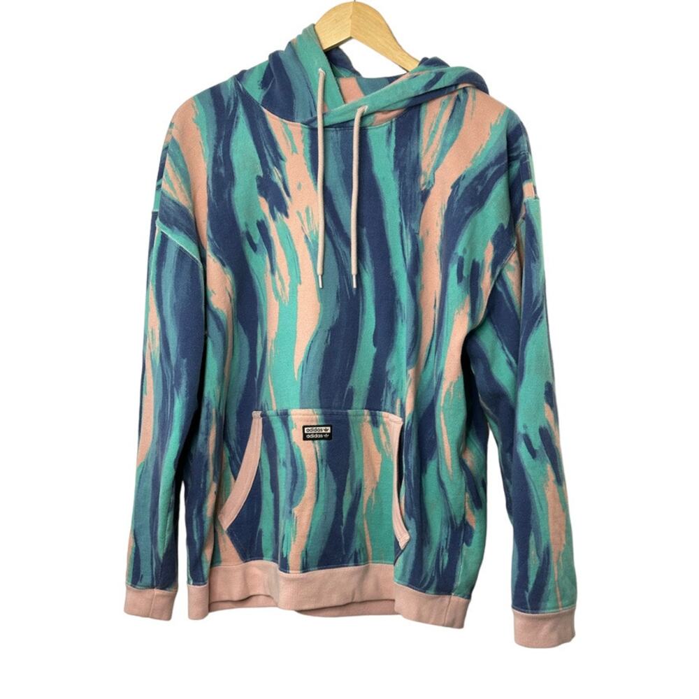 Adidas Marbled Paint Hoodie Sweatshirt RYV Unisex  Medium